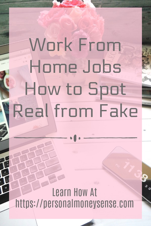 How to spot real or fake work from home jobs...